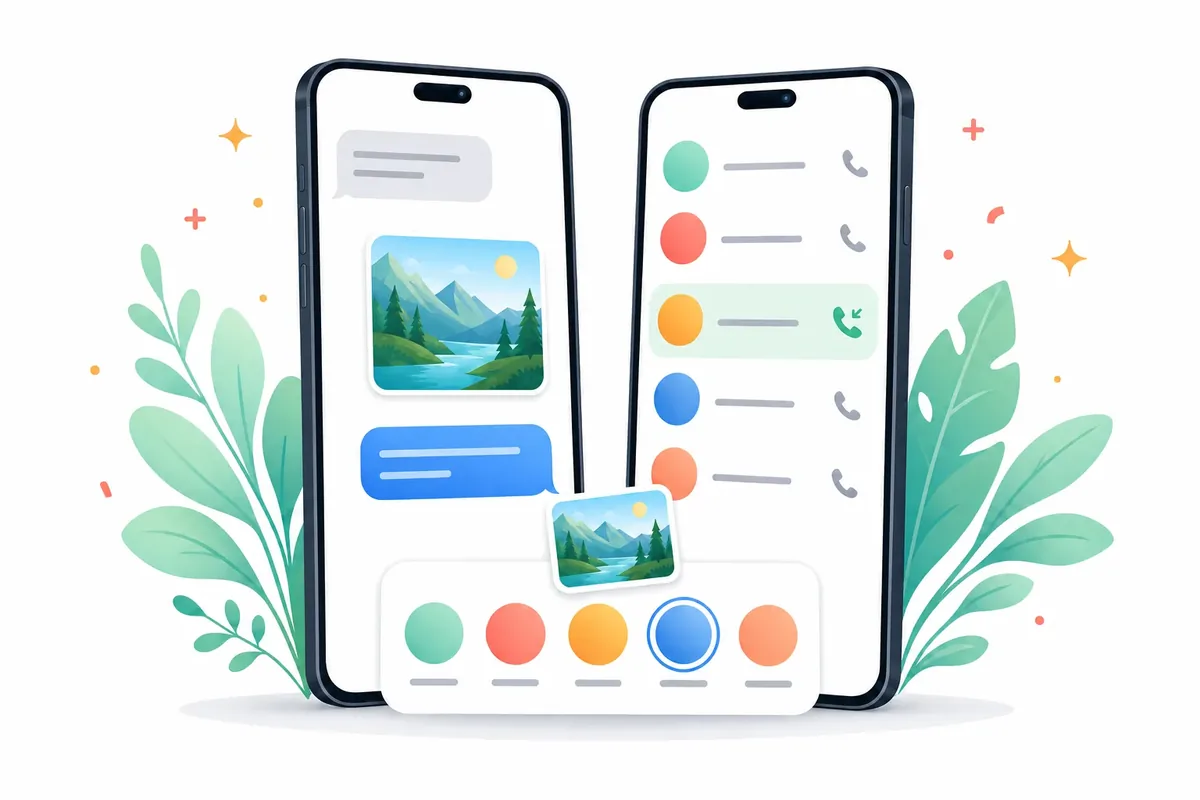 Share straight into a chat, and Trillian calls in your iPhone's Recents