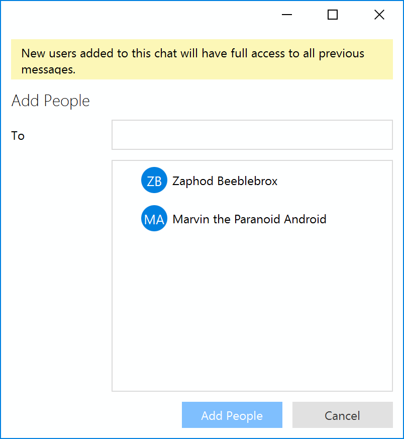 Adding Users To An Existing Group Chat Trillian